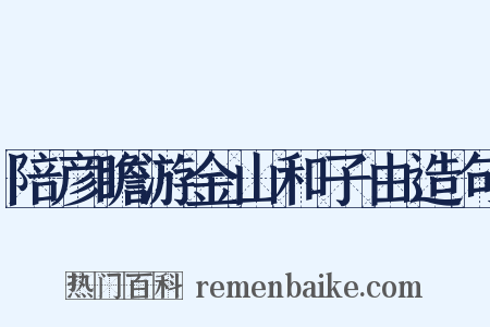 陪彦瞻游金山和子由造句是什么意思的图片